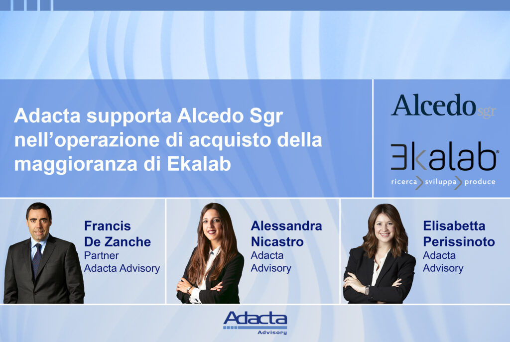 Adacta Advisory con Alcedo nell’acquisizione di Ekalab